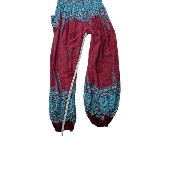 Harem Pants Multicolor Loose Pull On Casual - Picture 9 of 10